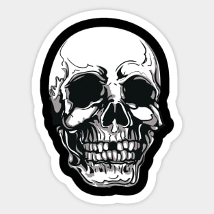 Cool skull illustration Sticker